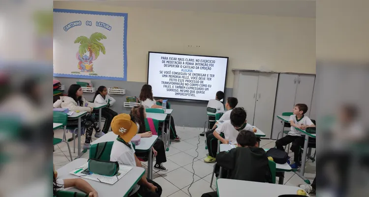 Confira alguns registros do trabalho em sala de aula.