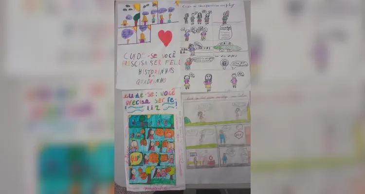 Confira a série de registros que integrou as atividades na sala, na escola e em casa.