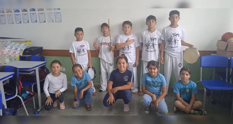Educandos puderam desfrutar de um precioso momento.