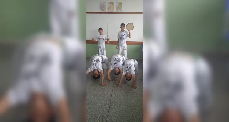 Educandos puderam desfrutar de um precioso momento.