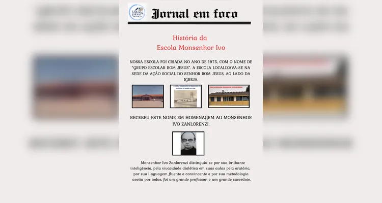 Confira como ficou o jornal e alguns registros do trabalho dos alunos.