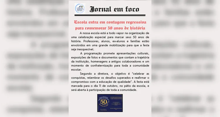 Confira como ficou o jornal e alguns registros do trabalho dos alunos.