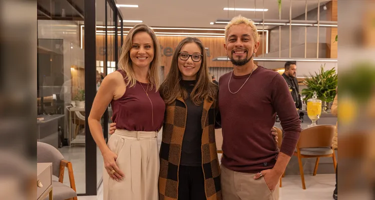 Tatiana Hess, Valesca Vedam e Rafael Semkiw.