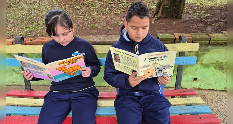 Como atividades, os alunos realizaram pesquisas no Jornal da Manhã e confeccionaram cartazes de conscientização.