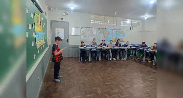 O projeto criativo proporcionou aos alunos a possibilidade de se aprofundar no mundo das poesias.