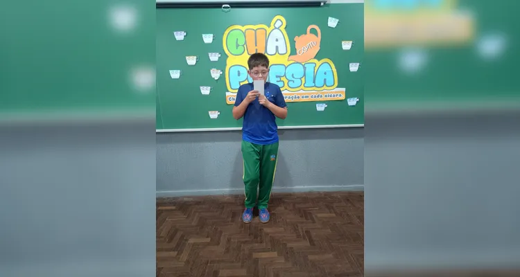 O projeto criativo proporcionou aos alunos a possibilidade de se aprofundar no mundo das poesias.
