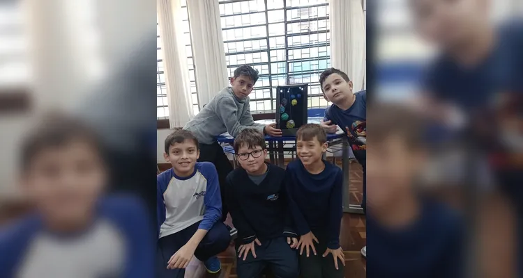 A proposta foi iniciada com amplas pesquisas no LAC e finalizada com a elaboração das representações do Sistema Solar.