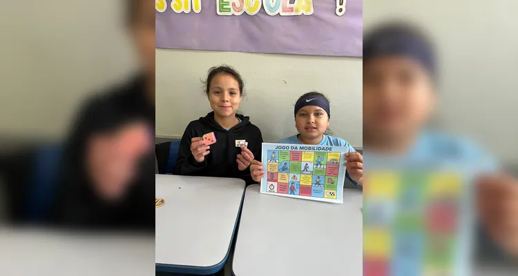 A videoaula do Vamos Ler e VCG foi o ponto de partida para as ações da turma, que também realizou levantamentos e gráficos sobre a mobilidade dos alunos, além de ações externas de conscientização.