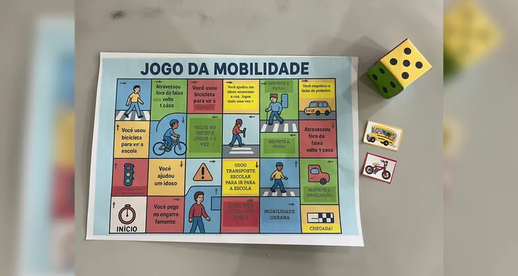A videoaula do Vamos Ler e VCG foi o ponto de partida para as ações da turma, que também realizou levantamentos e gráficos sobre a mobilidade dos alunos, além de ações externas de conscientização.