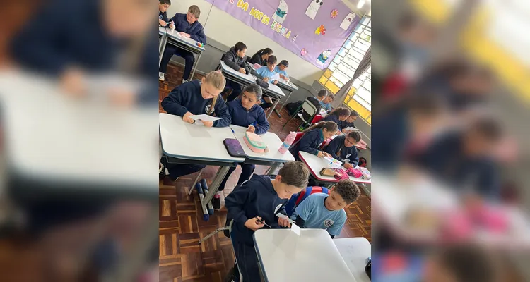 A videoaula do Vamos Ler e VCG foi o ponto de partida para as ações da turma, que também realizou levantamentos e gráficos sobre a mobilidade dos alunos, além de ações externas de conscientização.