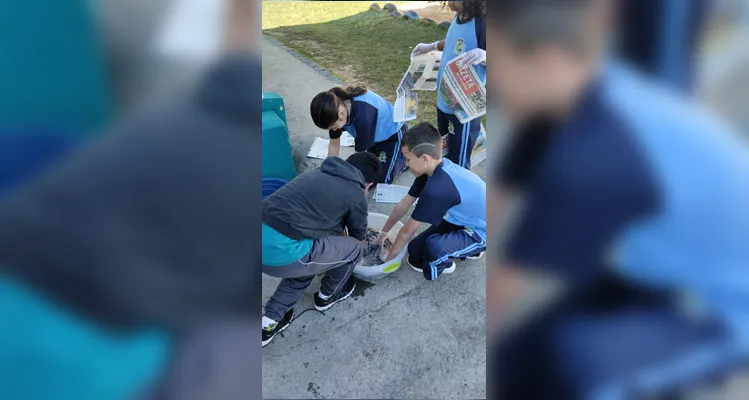 Os estudantes realizaram inúmeras atividades como o plantio de mudas, a germinação de sementes e a utilização dos conteúdos do Vamos Ler.