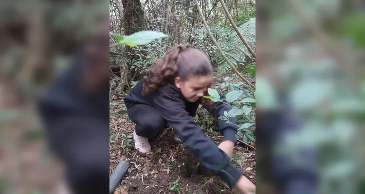 Os estudantes realizaram inúmeras atividades como o plantio de mudas, a germinação de sementes e a utilização dos conteúdos do Vamos Ler.