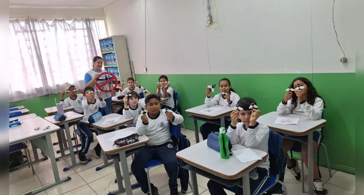 Confira os registros do trabalho em sala de aula.
