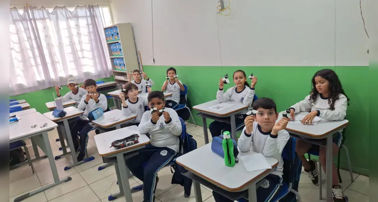 Confira os registros do trabalho em sala de aula.