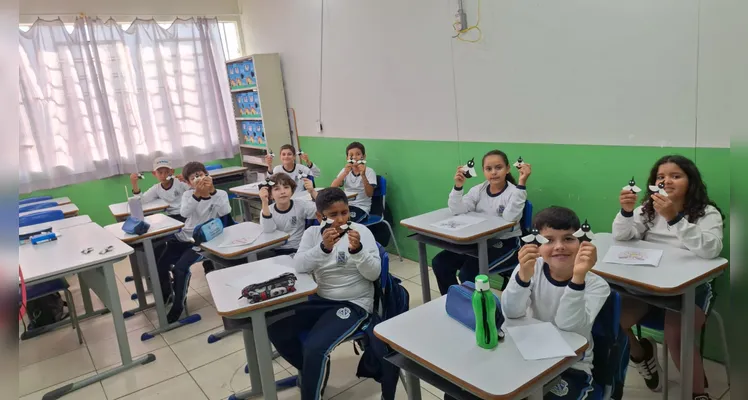 Confira os registros do trabalho em sala de aula.
