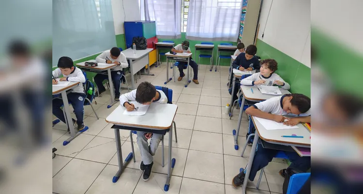 Confira os registros do trabalho em sala de aula.