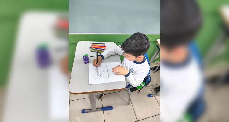 Confira os registros do trabalho em sala de aula.