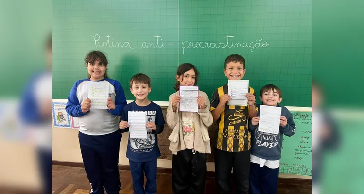Como principal tarefa, cada aluno desenvolveu sua própria rotina anti-procrastinação.