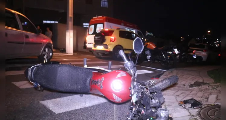 Batida em Oficinas deixa gestante ferida em Ponta Grossa