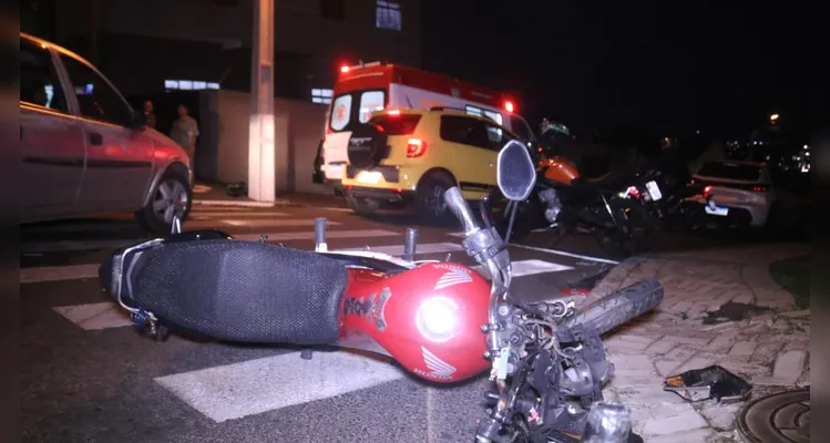 Batida em Oficinas deixa gestante ferida em Ponta Grossa