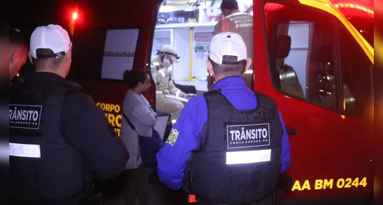 Equipes do Patrulhamento Viário de Trânsito acompanharam a ocorrência.