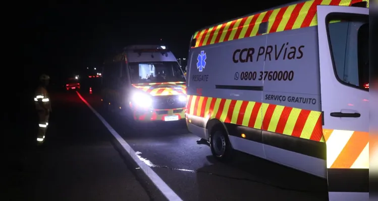 Homem é atropelado na BR-376 em PG e sofre ferimentos moderados
