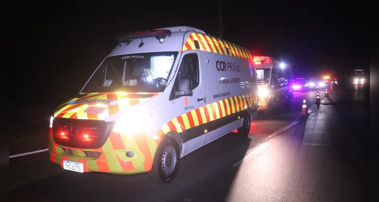 Homem é atropelado na BR-376 em PG e sofre ferimentos moderados