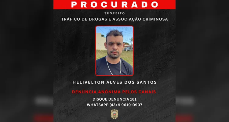 Sengés: adolescente é apreendido por tráfico e polícia busca por foragidos