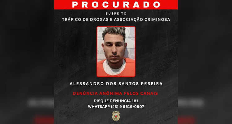 Sengés: adolescente é apreendido por tráfico e polícia busca por foragidos