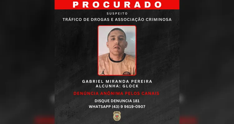 Sengés: adolescente é apreendido por tráfico e polícia busca por foragidos