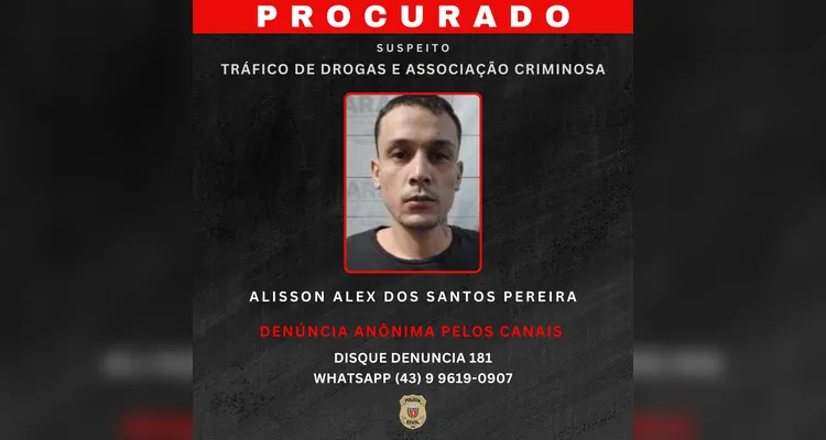 Sengés: adolescente é apreendido por tráfico e polícia busca por foragidos