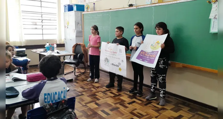 As dinâmicas realizadas pela turma contaram com amplo apoio das ferramentas e conteúdos do Vamos Ler.