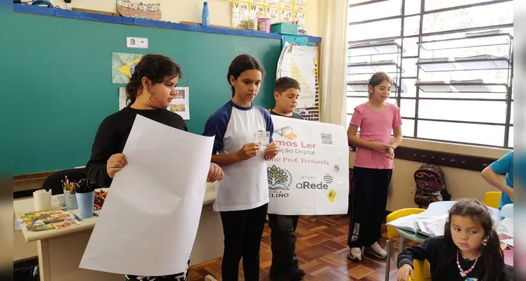 As dinâmicas realizadas pela turma contaram com amplo apoio das ferramentas e conteúdos do Vamos Ler.