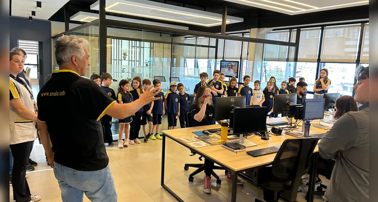 Confira como foi a visita dos alunos.