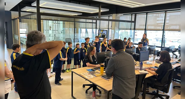 Confira como foi a visita dos alunos.