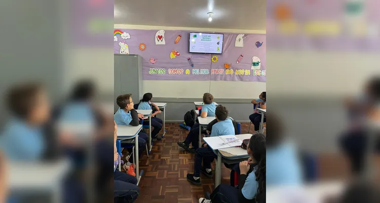 O conteúdo especial do Vamos Ler e Tetra Pak foi a base da turma para a realização das atividades.