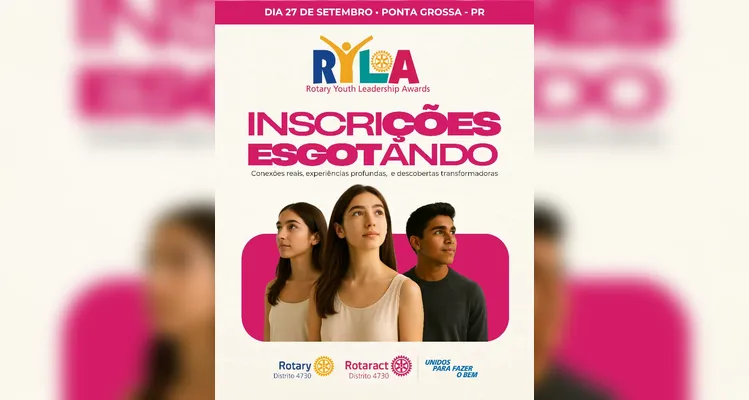 Rotary e Rotaract promovem encontro para jovens de 18 a 30 anos em PG
