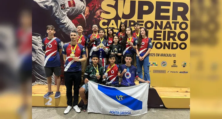 Equipe de PG conquista 10 medalhas no Super Campeonato Brasileiro de Taekwondo