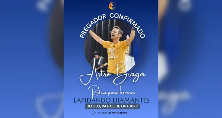 Paróquia do Chapada promove retiro para homens em Ponta Grossa
