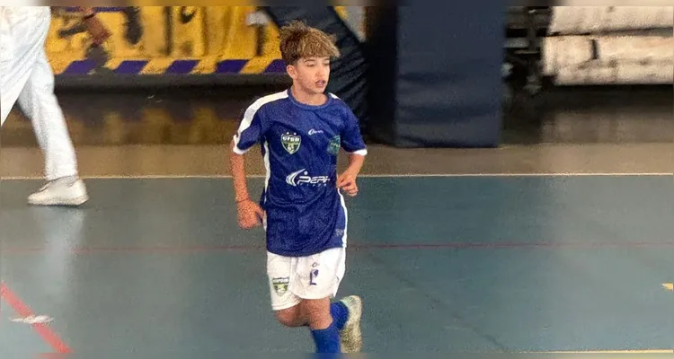 Ponta-grossense é campeão com a Seleção Brasileira sub-11 de futsal no Chile
