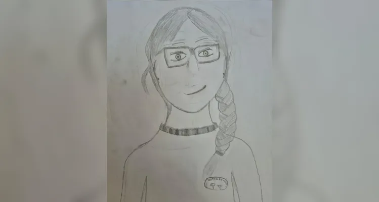 Como atividade, os alunos confeccionaram retratos e autorretratos que foram expostos aos familiares durante a entrega dos boletins.