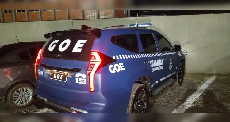 Equipes do Setor Operacional e do GOE realizaram as buscas e apreenderam drogas, armas e munições.