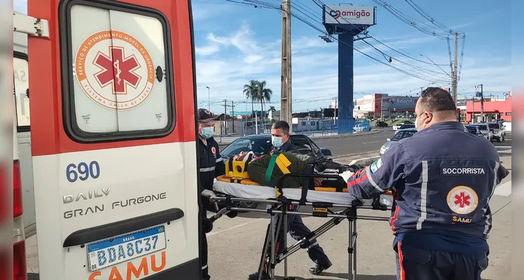 Homem é encontrado desmaiado e com corte na cabeça no Centro de PG