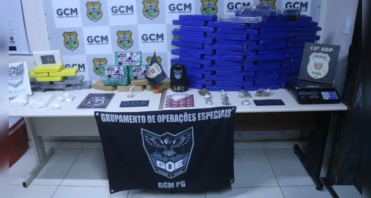 Ação conjunta da Polícia Civil e GCM desmantela tráfico de drogas em PG