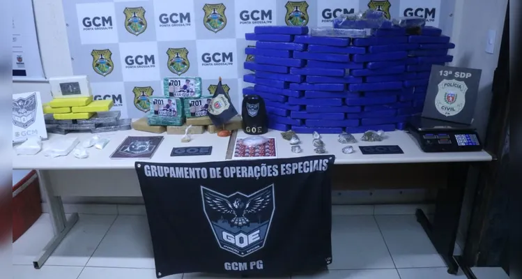 Ação conjunta da Polícia Civil e GCM desmantela tráfico de drogas em PG