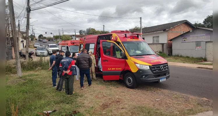 Ciclista sofre queda, é intubado e levado inconsciente para hospital em PG