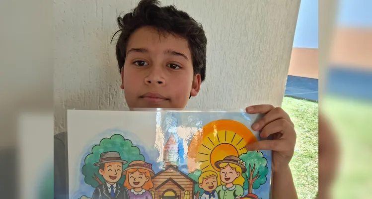 Os alunos também criaram um livro de colorir resumindo os 100 anos da cooperativa frísia.