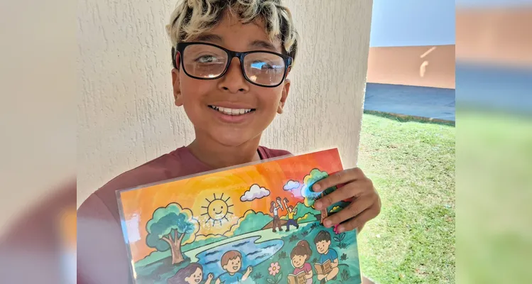 Os alunos também criaram um livro de colorir resumindo os 100 anos da cooperativa frísia.