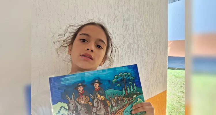 Os alunos também criaram um livro de colorir resumindo os 100 anos da cooperativa frísia.