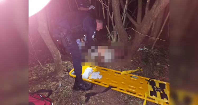 Rapaz é encontrado caído em matagal após ser brutalmente agredido em PG